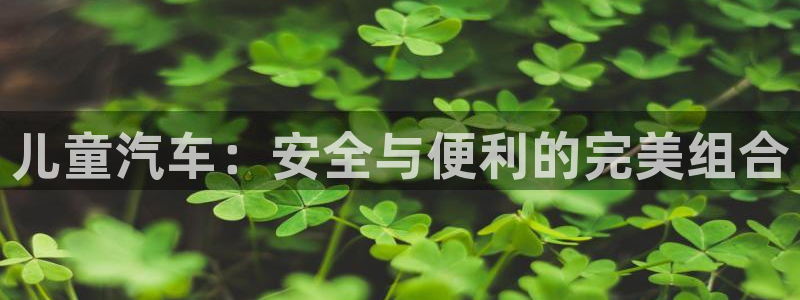 优发国际手机版下载：儿童汽车：安全与便利