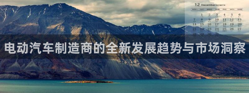 优发国际官网登陆：电动汽车制造商的全新发